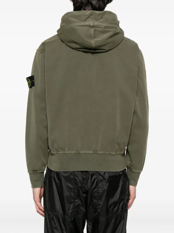 Stone Island zip-up Hoodie | Green | FARFETCH PL