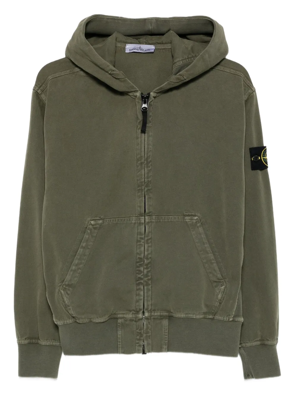 Stone Island zip-up hoodie Groen