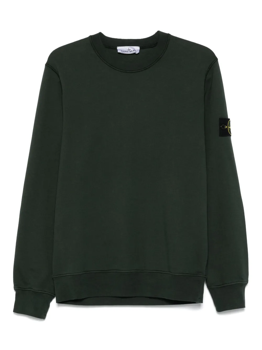 Stone Island Sweater met logopatch Groen