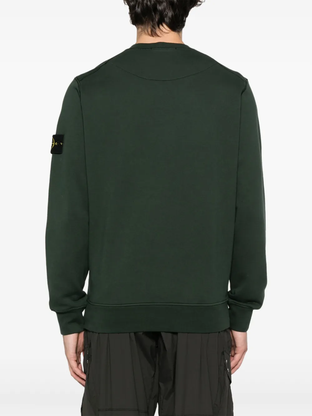 Stone Island Sweater met logopatch Groen