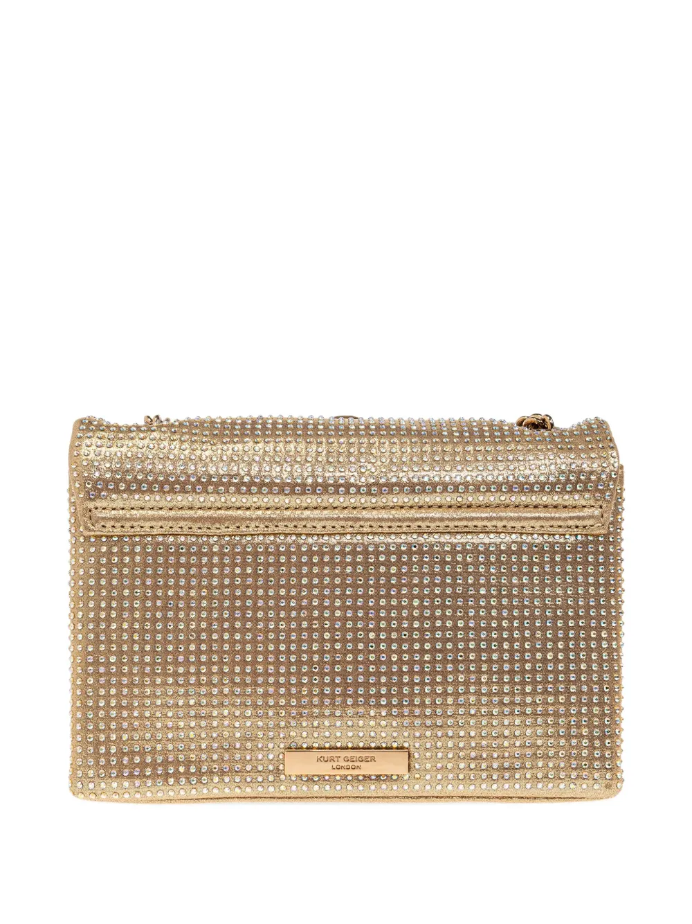 Kurt Geiger London Medium Kensington Octavia schoudertas verfraaid met kristallen Goud