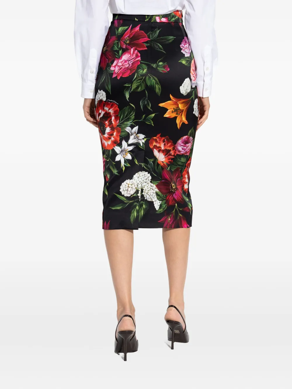 Dolce & Gabbana Kokerrok met bloemenprint Veelkleurig