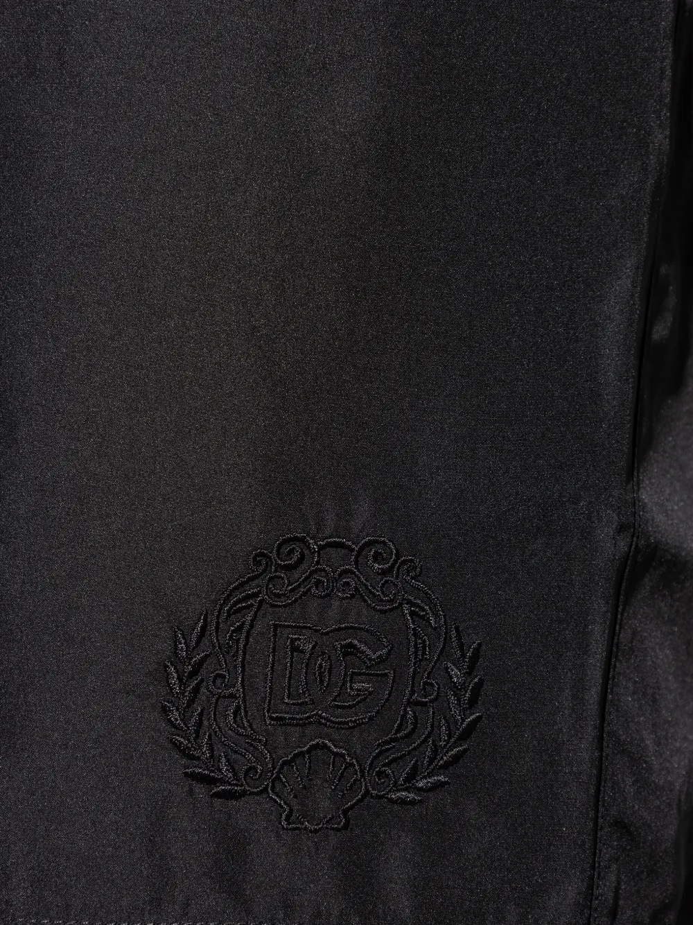 Dolce & Gabbana Zwembroek met geborduurd logo Zwart