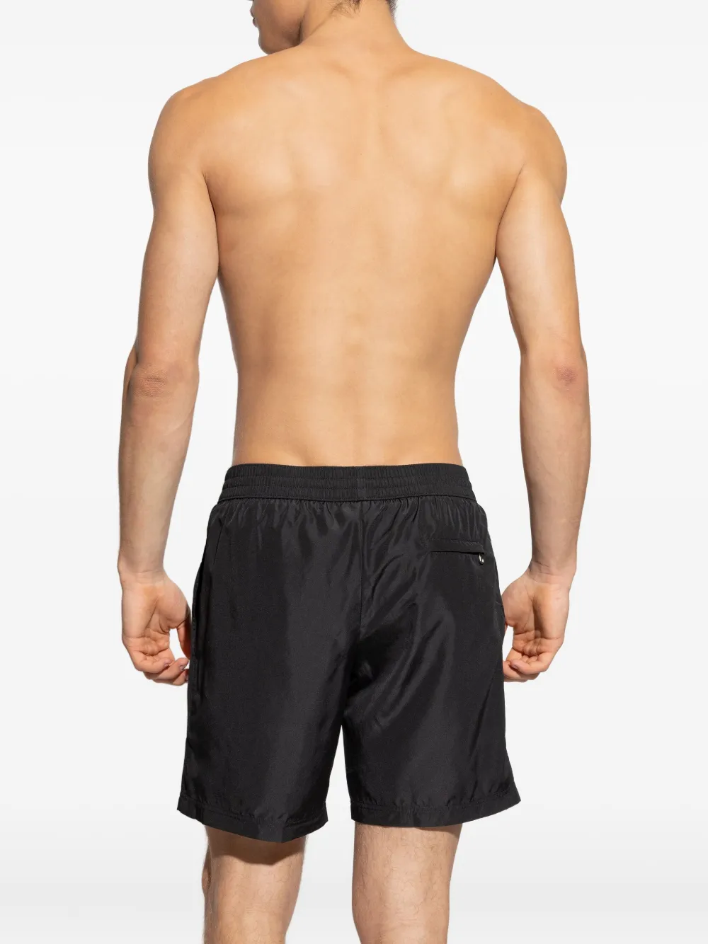 Dolce & Gabbana Zwembroek met geborduurd logo Zwart