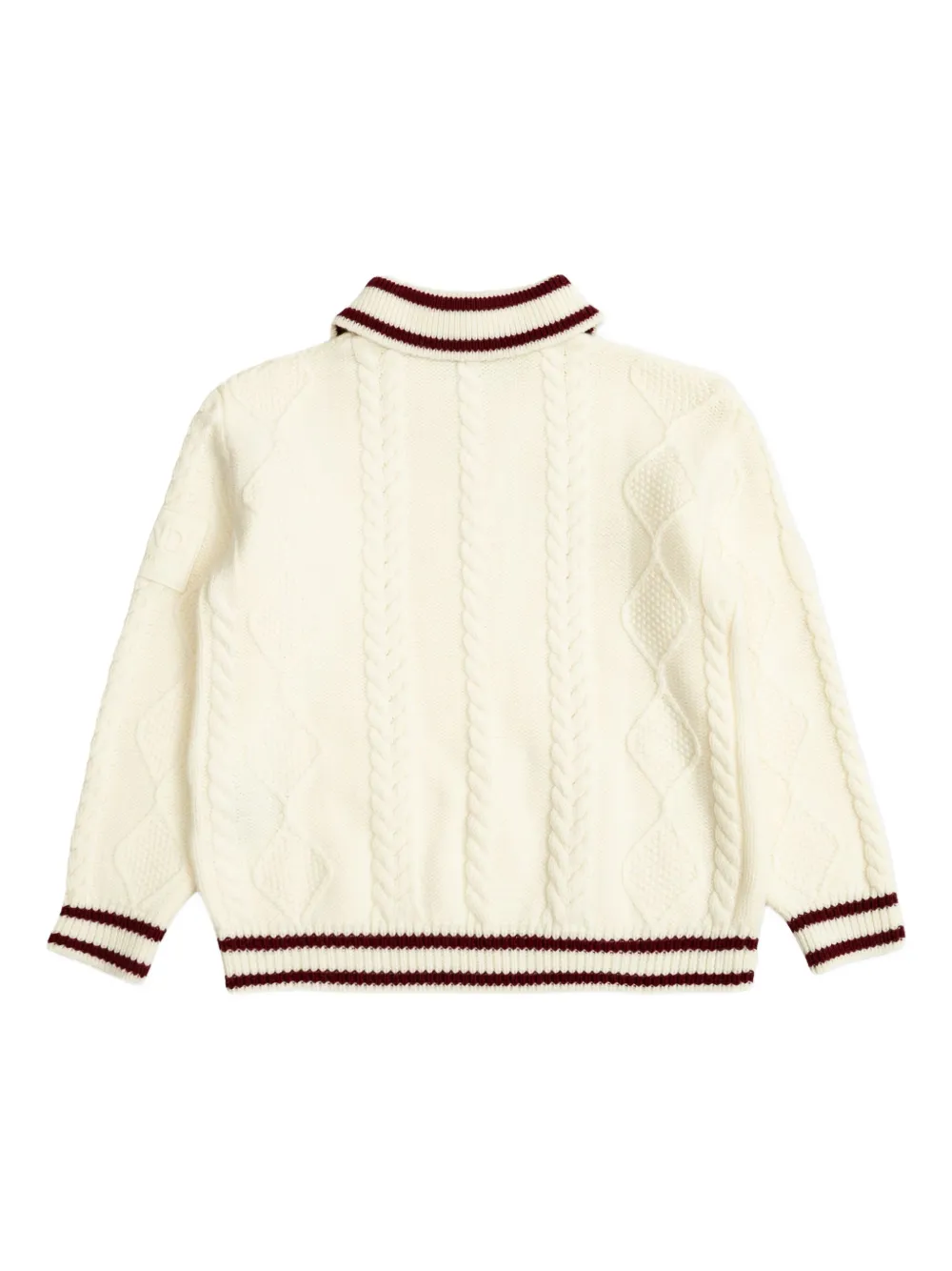 Fendi Kids cable-knit polo-neck sweater | Boys Knitwear | Image 2