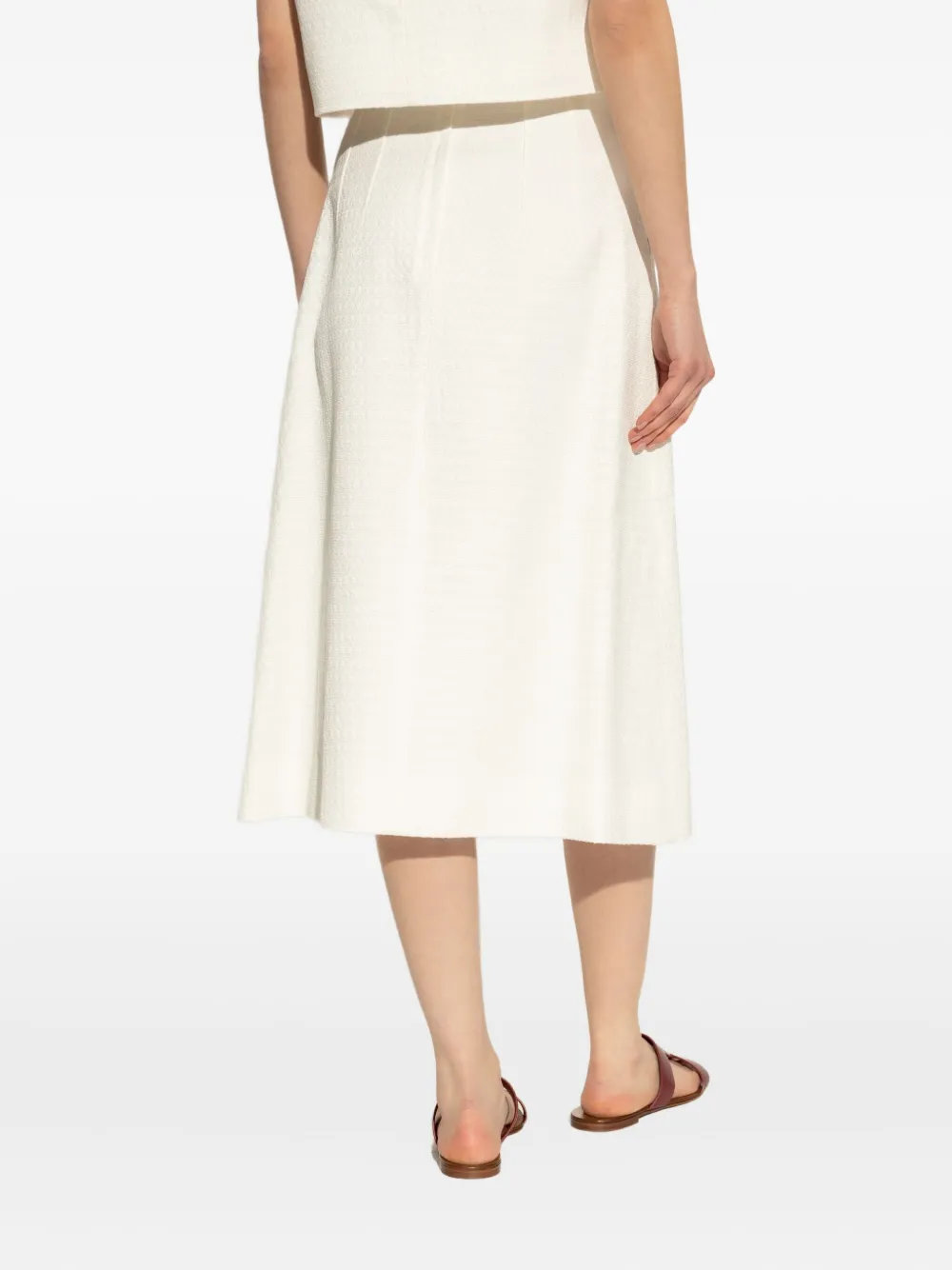 Dolce & Gabbana Rok met split aan de voorkant Wit