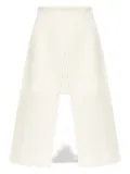 Dolce & Gabbana textured front-split skirt - White