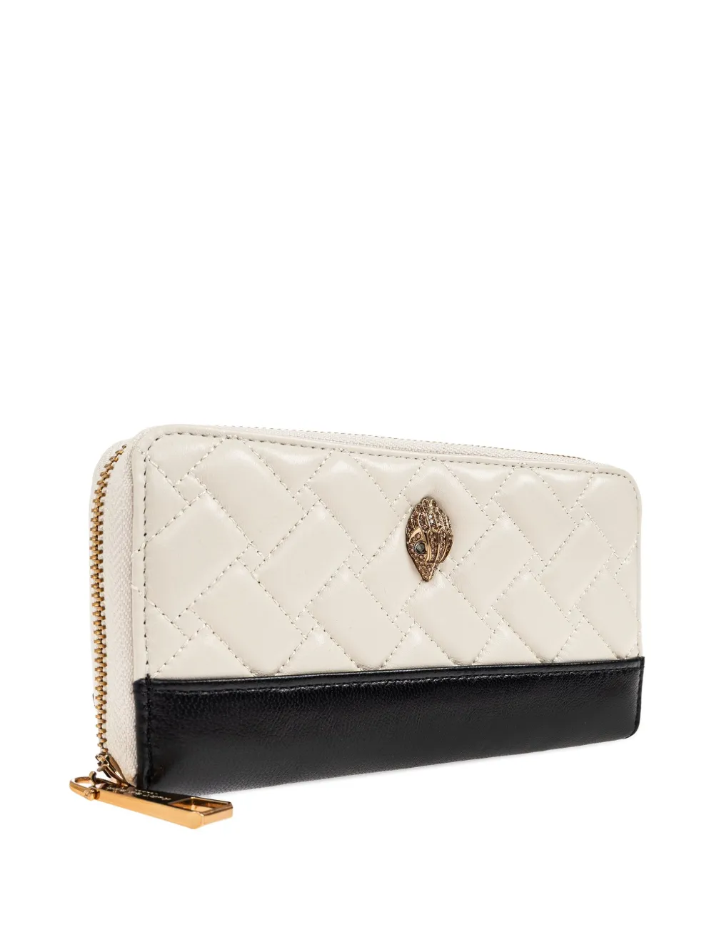 Kurt Geiger London Gewatteerde portemonnee met rits Wit