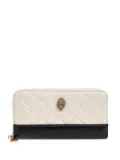 Kurt Geiger London quilted-design zip-around wallet - White