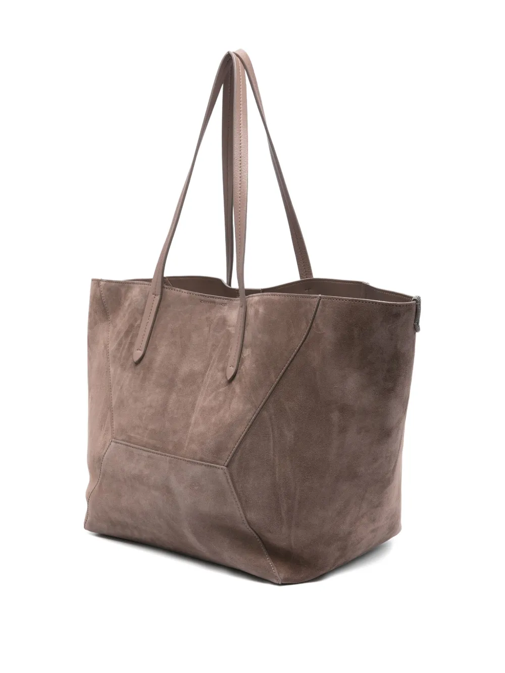 Brunello Cucinelli Suède shopper Grijs