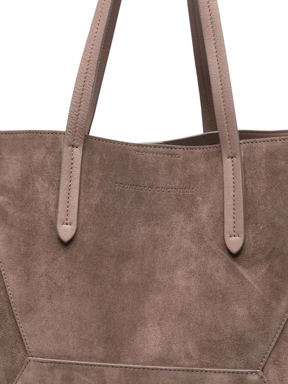 Brunello Cucinelli Suède shopper Grijs