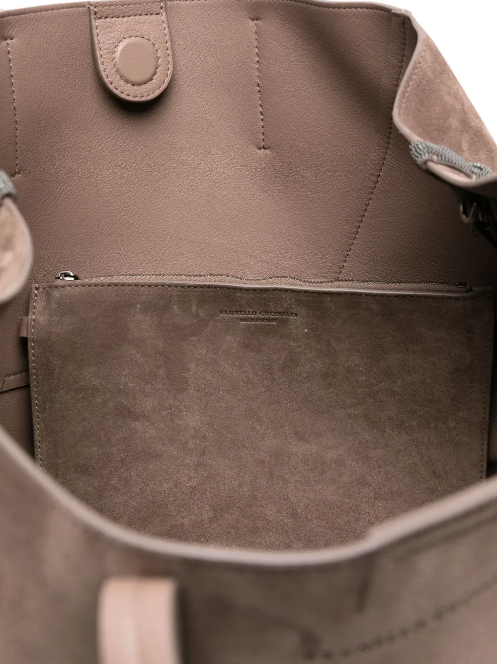 Brunello Cucinelli Suède shopper Grijs