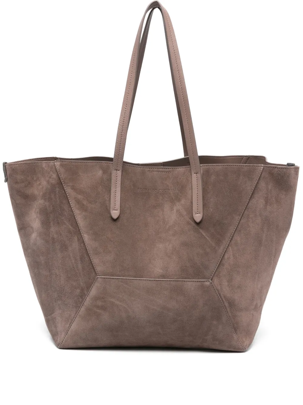 Brunello Cucinelli Suède shopper Grijs