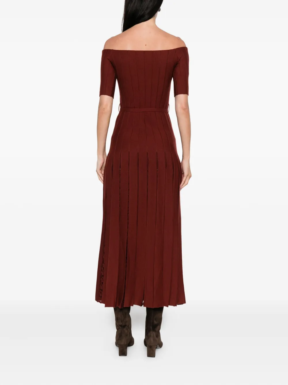 Gabriela Hearst Jurk van zijdeblend Bruin