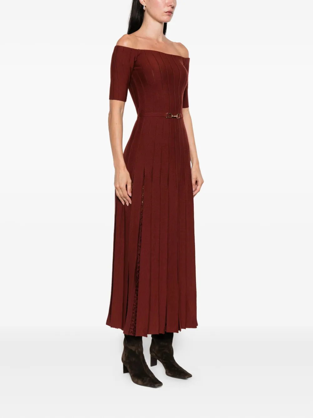 Gabriela Hearst Jurk van zijdeblend Bruin