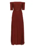 Gabriela Hearst silk-blend dress - Brown