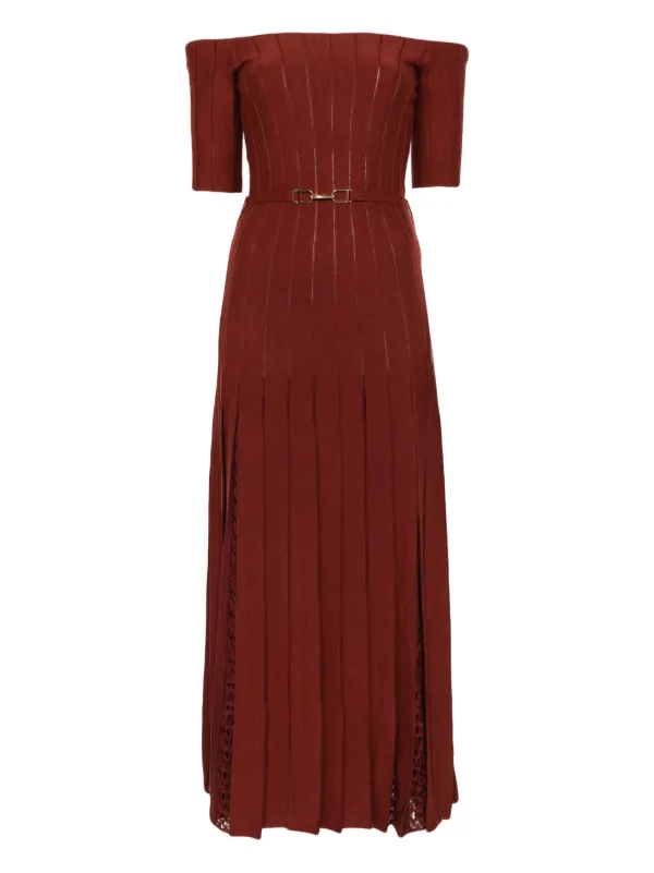 Gabriela Hearst Silk-blend Dress in Brown