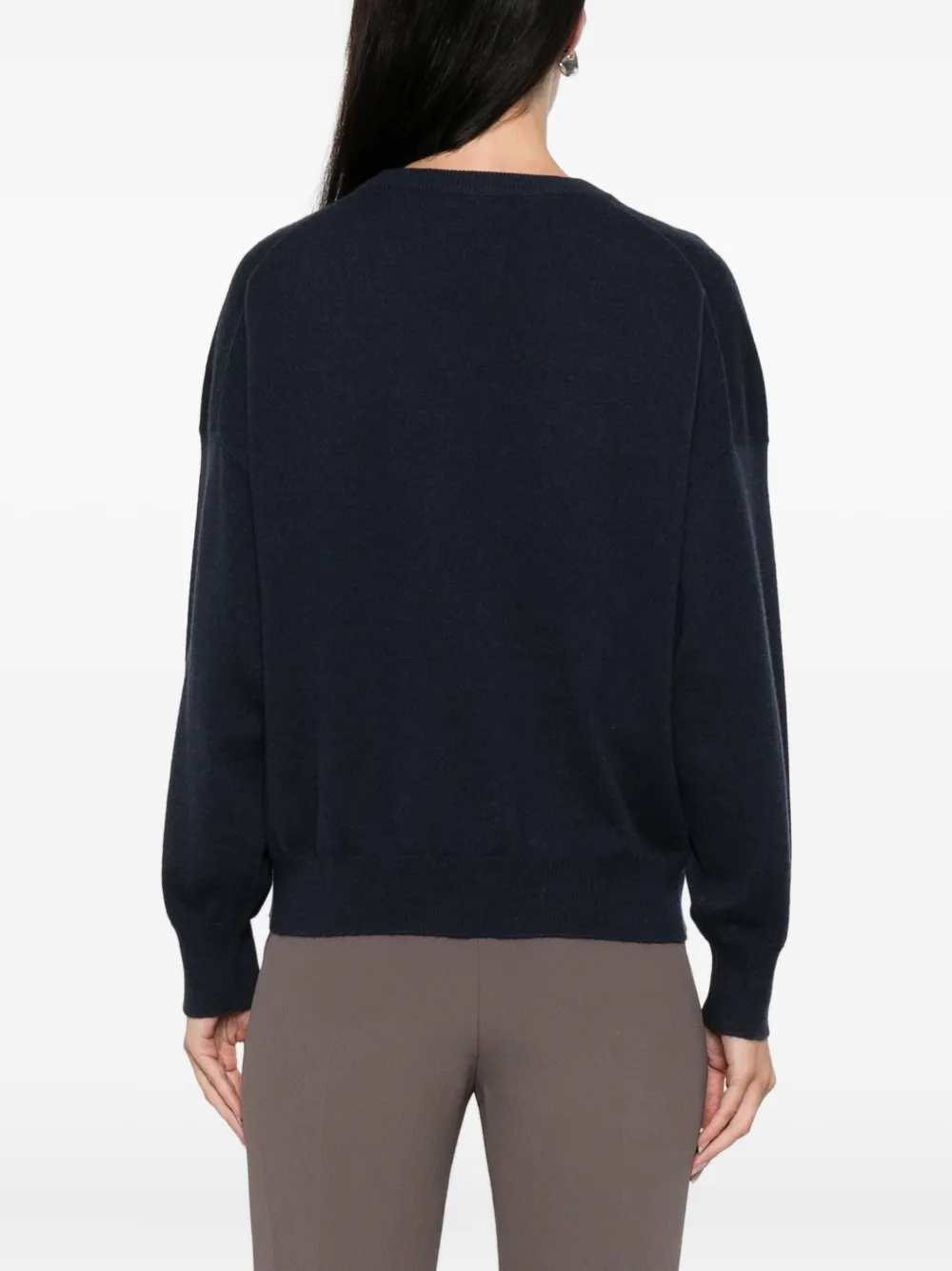 Brunello Cucinelli Trui verfraaid met ketting Blauw