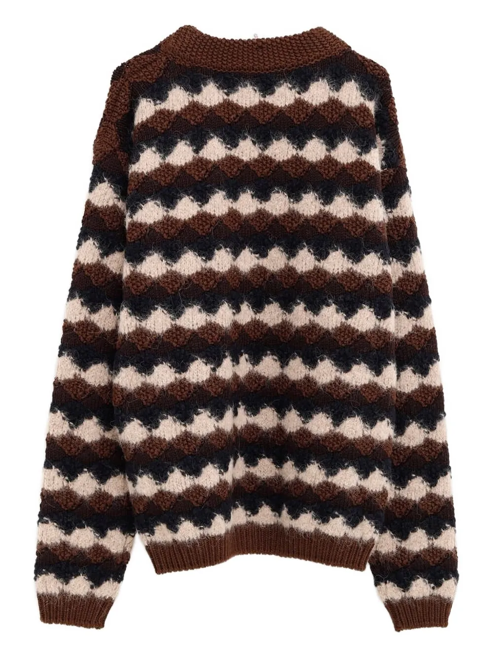 Moncler Grenoble textured sweater - Bruin