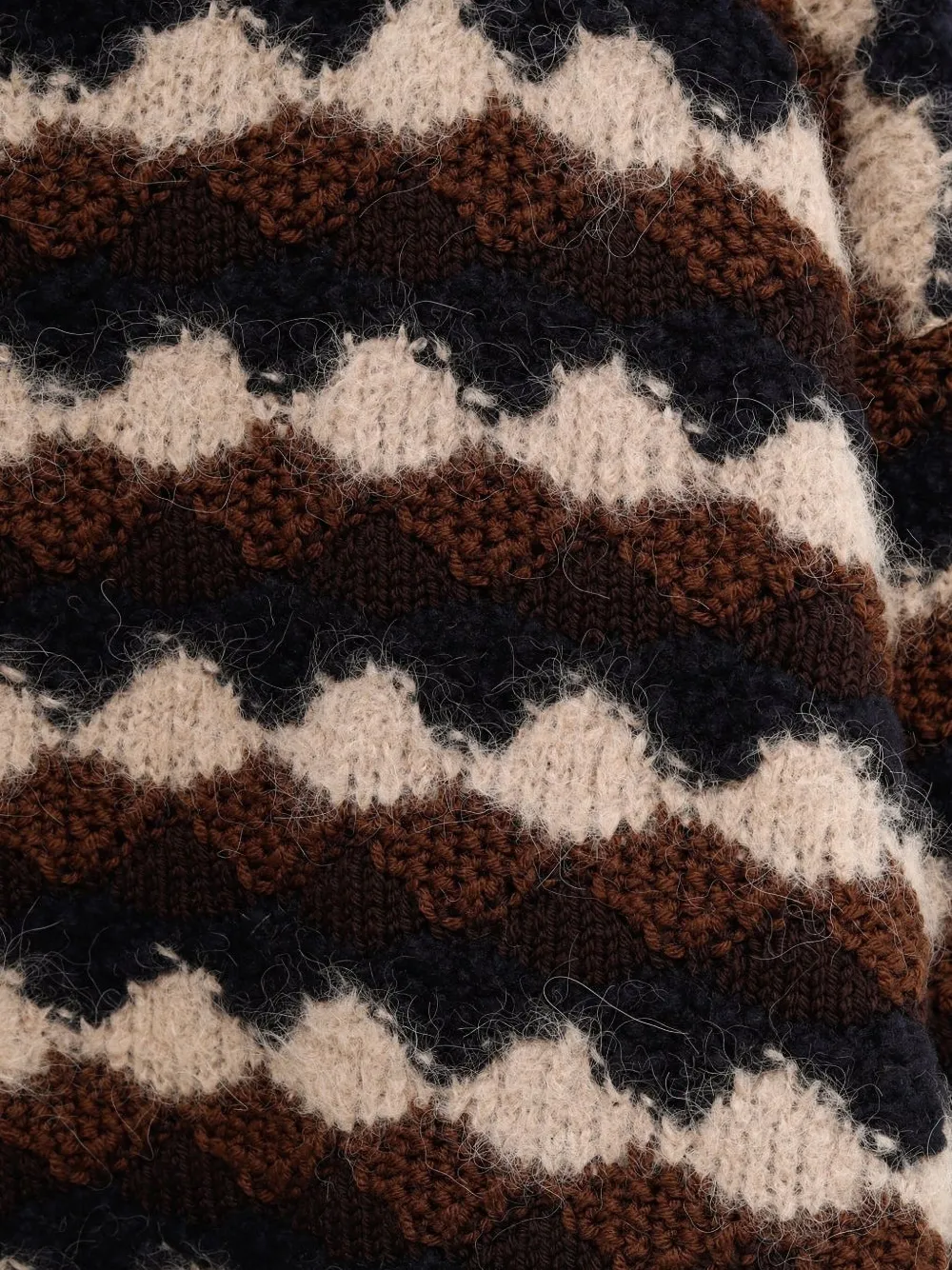 Moncler Grenoble Trui met textuur Bruin