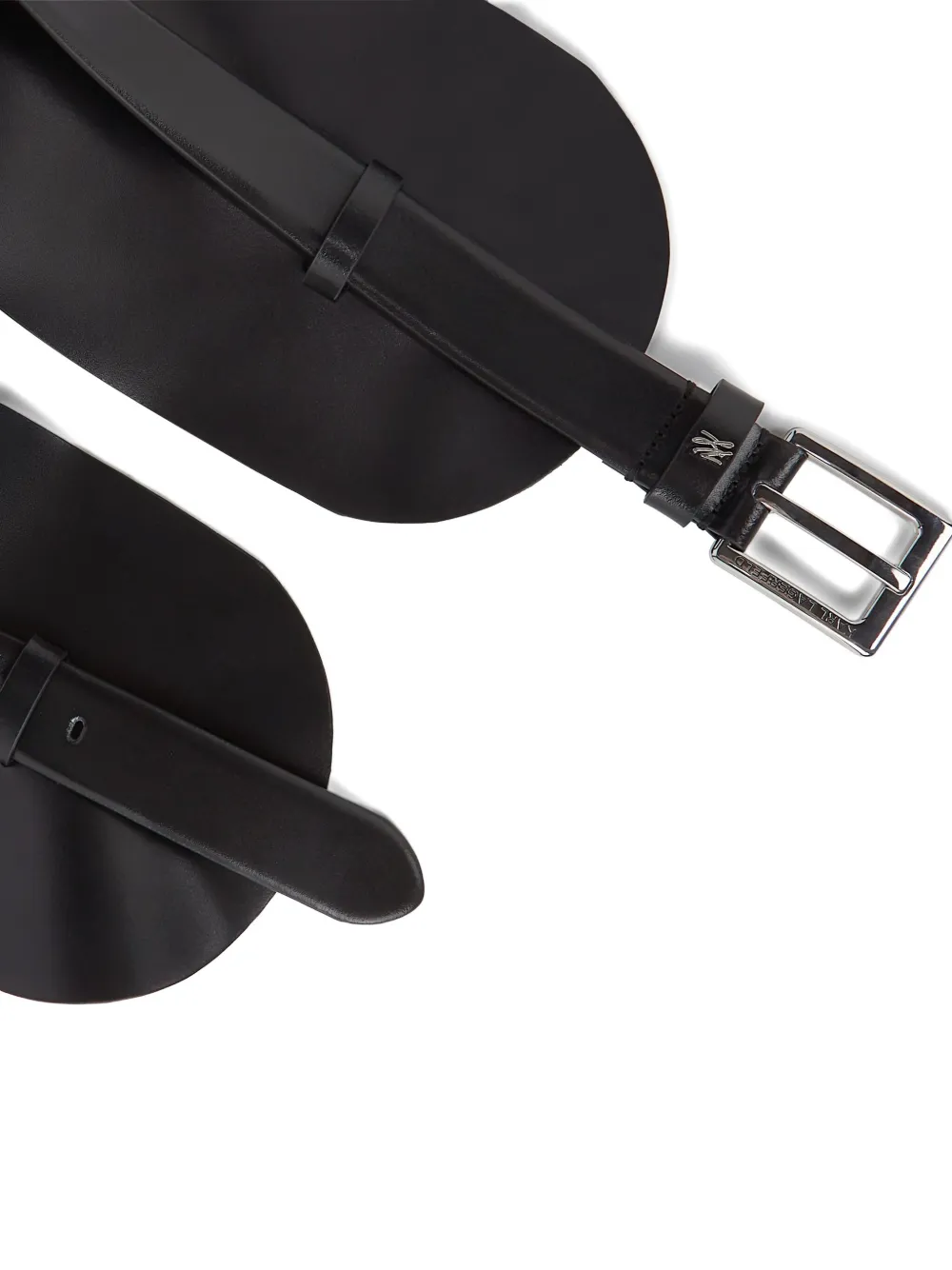 Karl Lagerfeld Essential Multifunction leren riem Zwart
