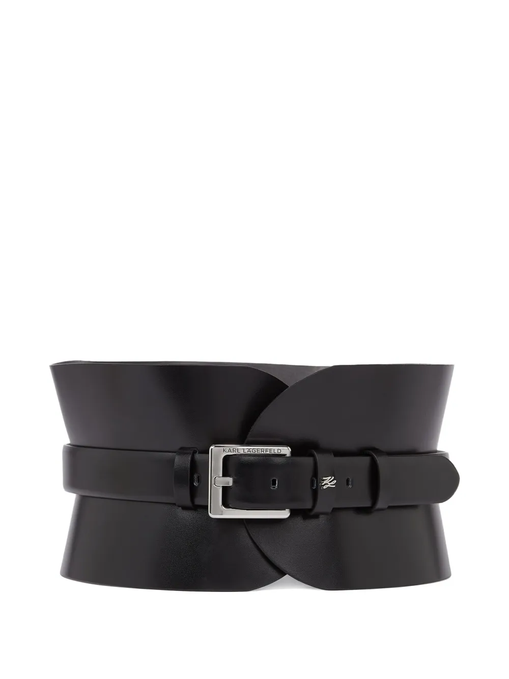 Karl Lagerfeld Essential Multifunction leather belt | Black | Image 1