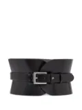 Karl Lagerfeld Essential Multifunction leather belt - Black