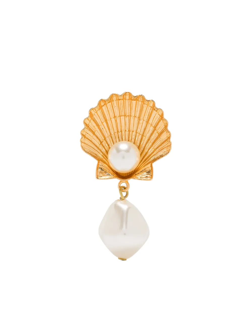 Jennifer Behr shell-pearl earrings - Oro