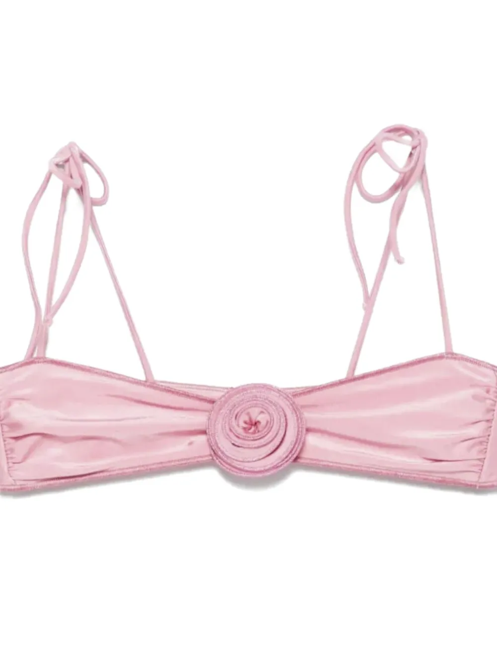 La Reveche flower-embellishment bikini top Roze