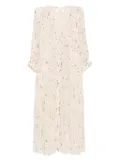 Ba&Sh Karla button-front printed dress - Neutrals
