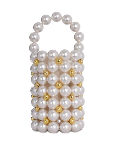 Vanina Le Comino pearl beaded bag