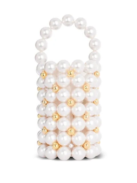 Vanina Le Comino pearl beaded bag