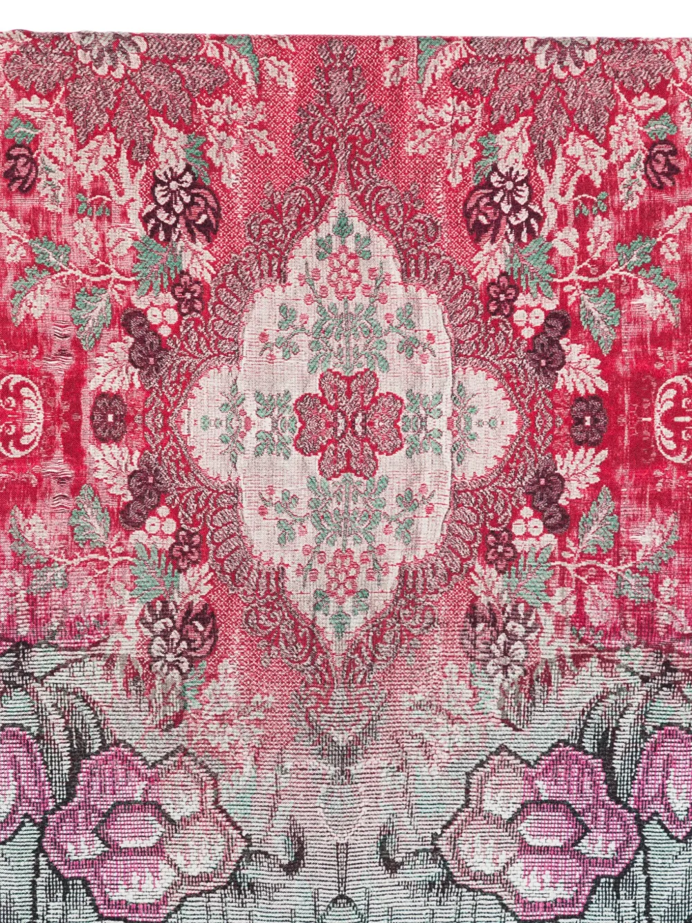 Pierre-Louis Mascia patterned shawl scarf Blauw