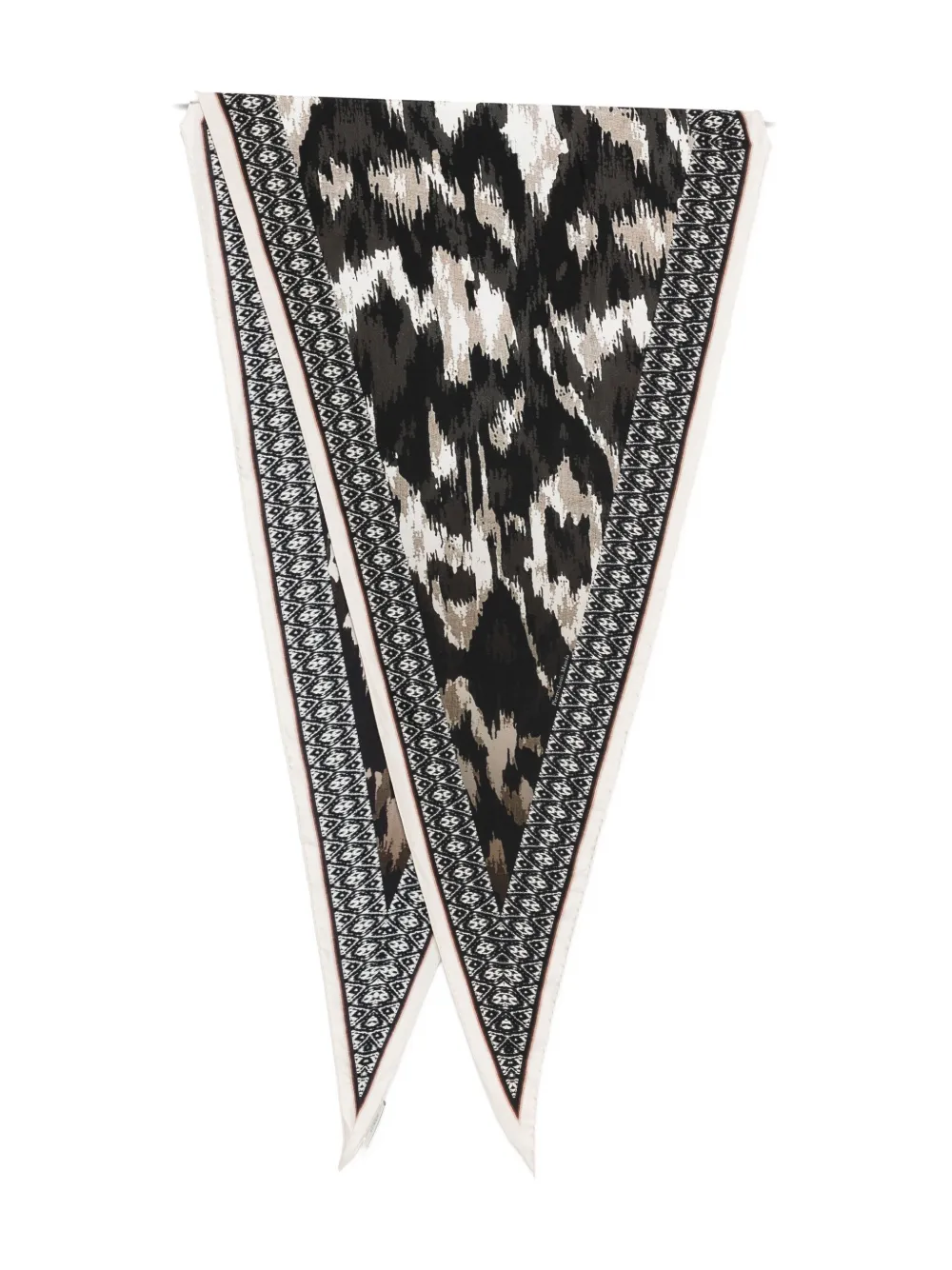 Pierre-Louis Mascia Aloeuw silk scarf Zwart
