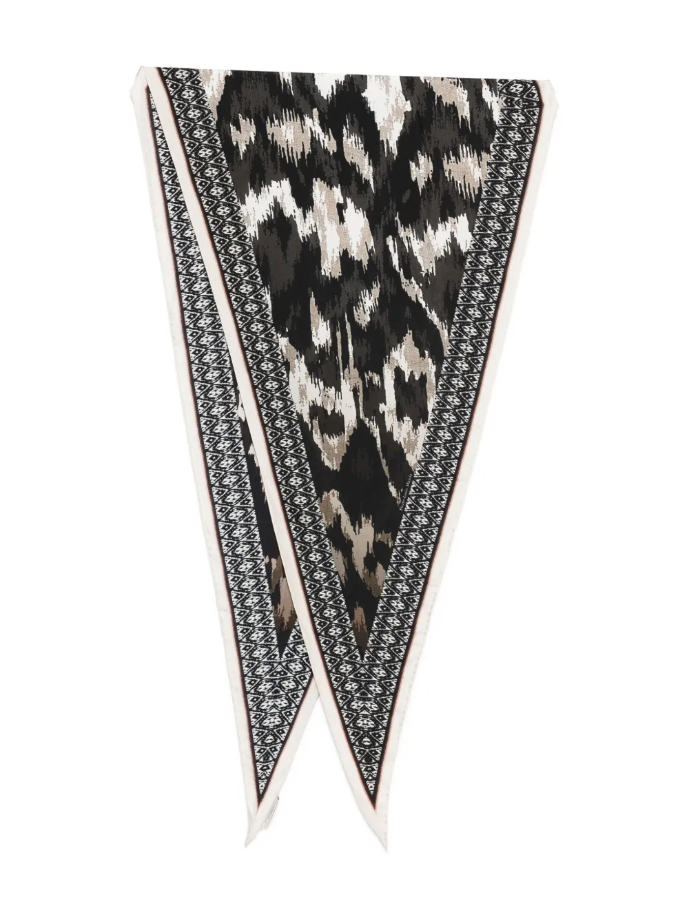 Pierre-Louis Mascia Aloeuw silk scarf Zwart
