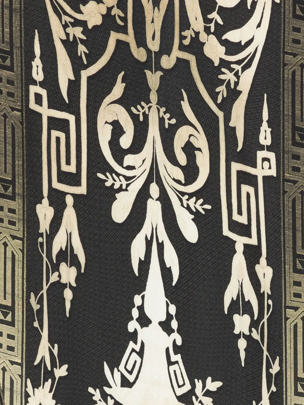 Pierre-Louis Mascia Aloe floral-print silk scarf Zwart