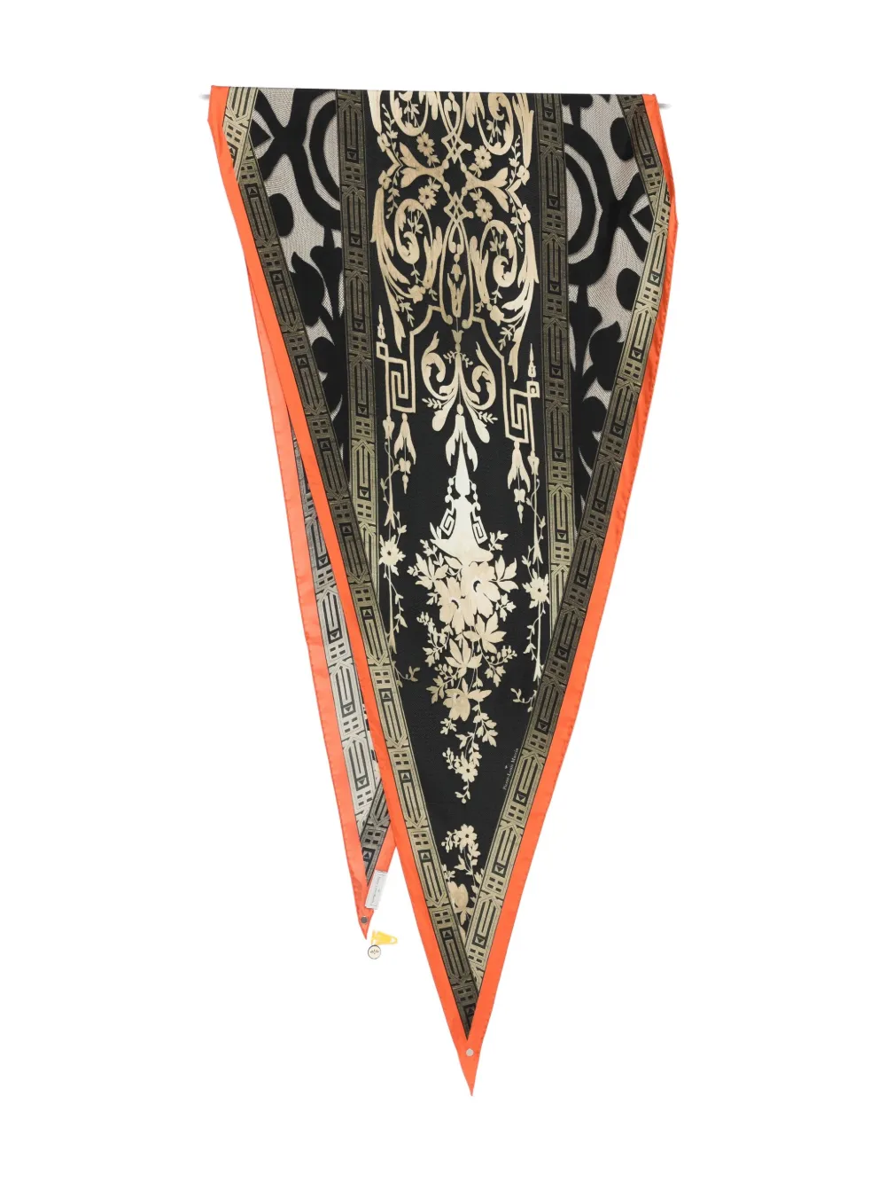 Pierre-Louis Mascia Aloe floral-print silk scarf Zwart