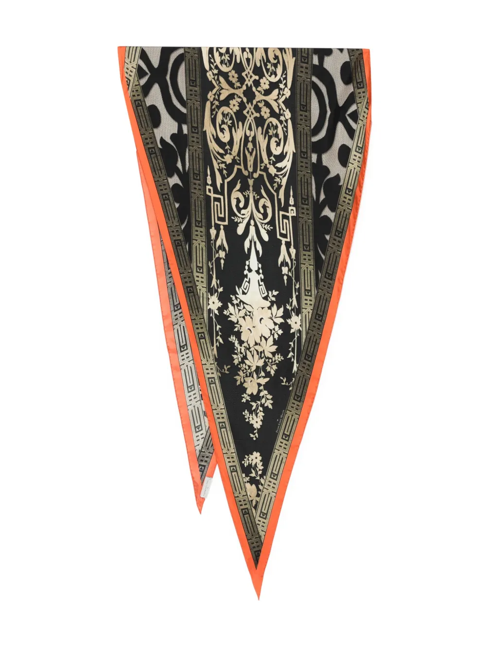 Pierre-Louis Mascia Aloe floral-print silk scarf Zwart