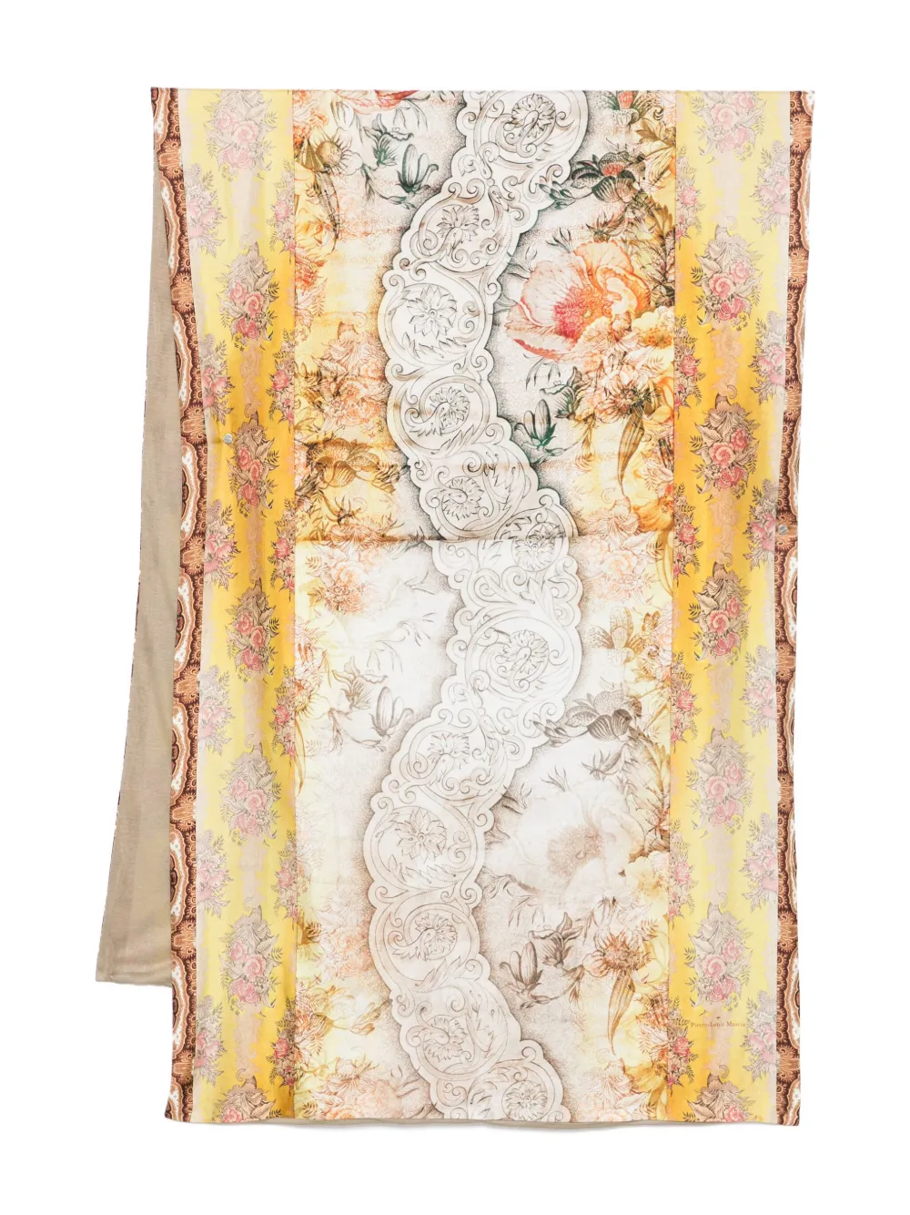 Pierre-Louis Mascia floral-motif scarf Beige