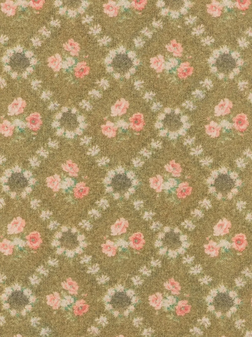 Pierre-Louis Mascia Kievnew floral-pattern fringed scarf Groen