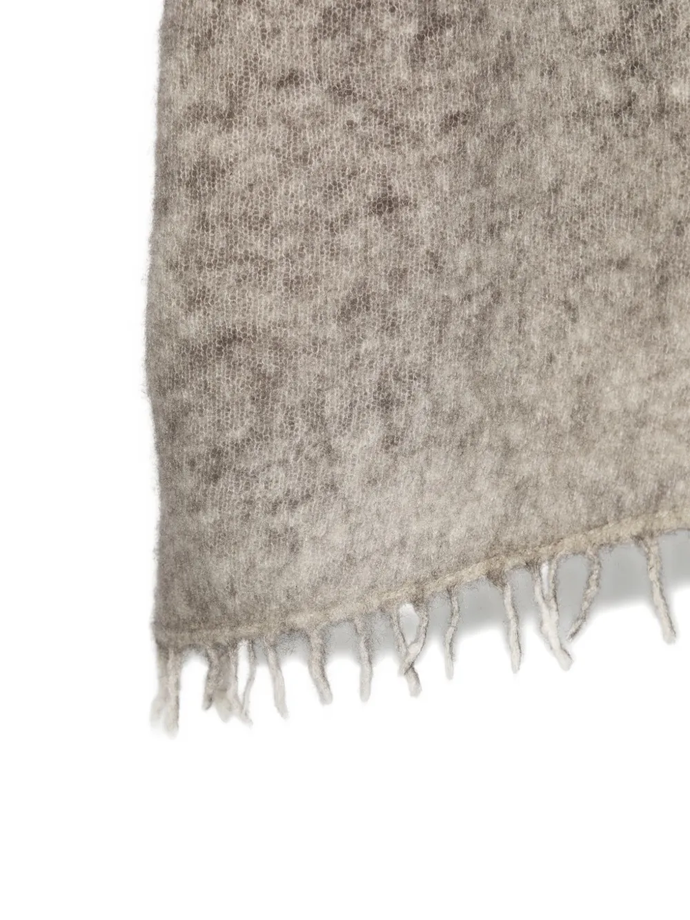 Avant Toi frayed-edge cashmere scarf Grijs