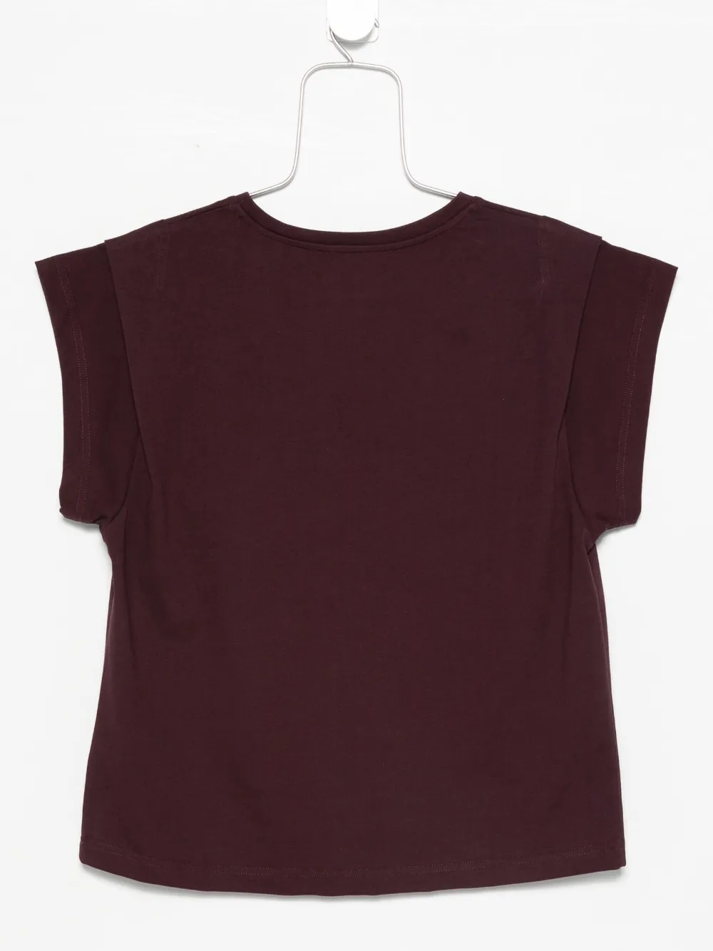 Ba&Sh Pio katoenen T-shirt met kapmouwen Paars
