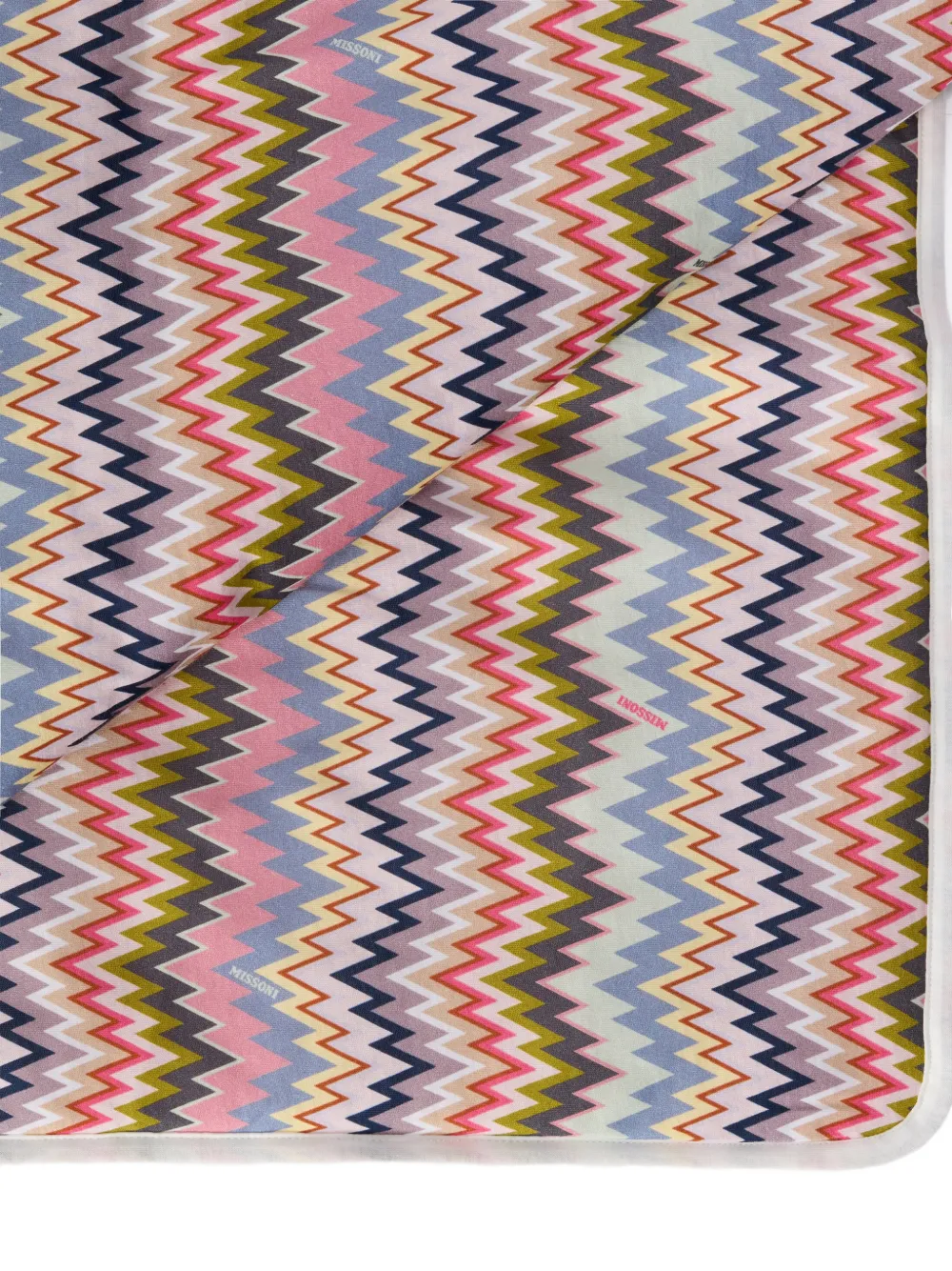  Missoni Kids Zigzag-pattern Blanket - Pink 