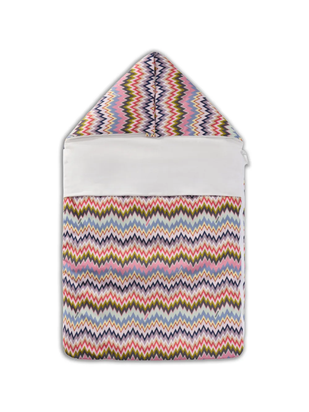 Missoni Kids zigzag-pattern sleep bag - Rosa