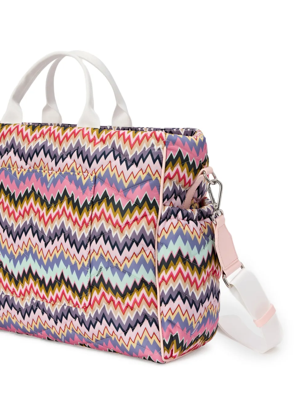  Missoni Kids Zigzag-pattern Changing Bag - Pink 