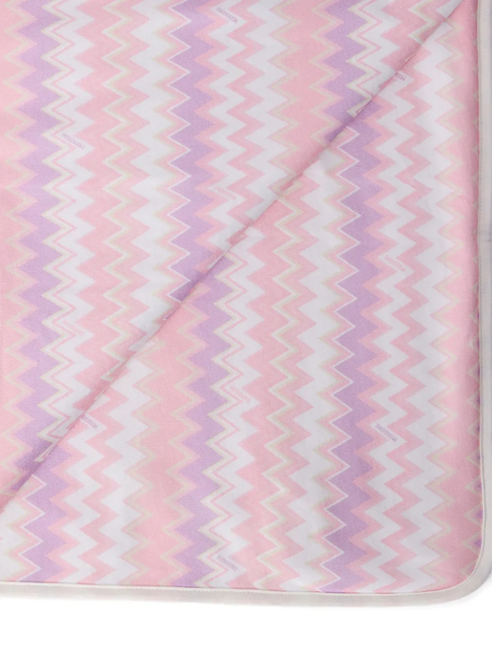  Missoni Kids Zigzag-pattern Blanket - Pink 