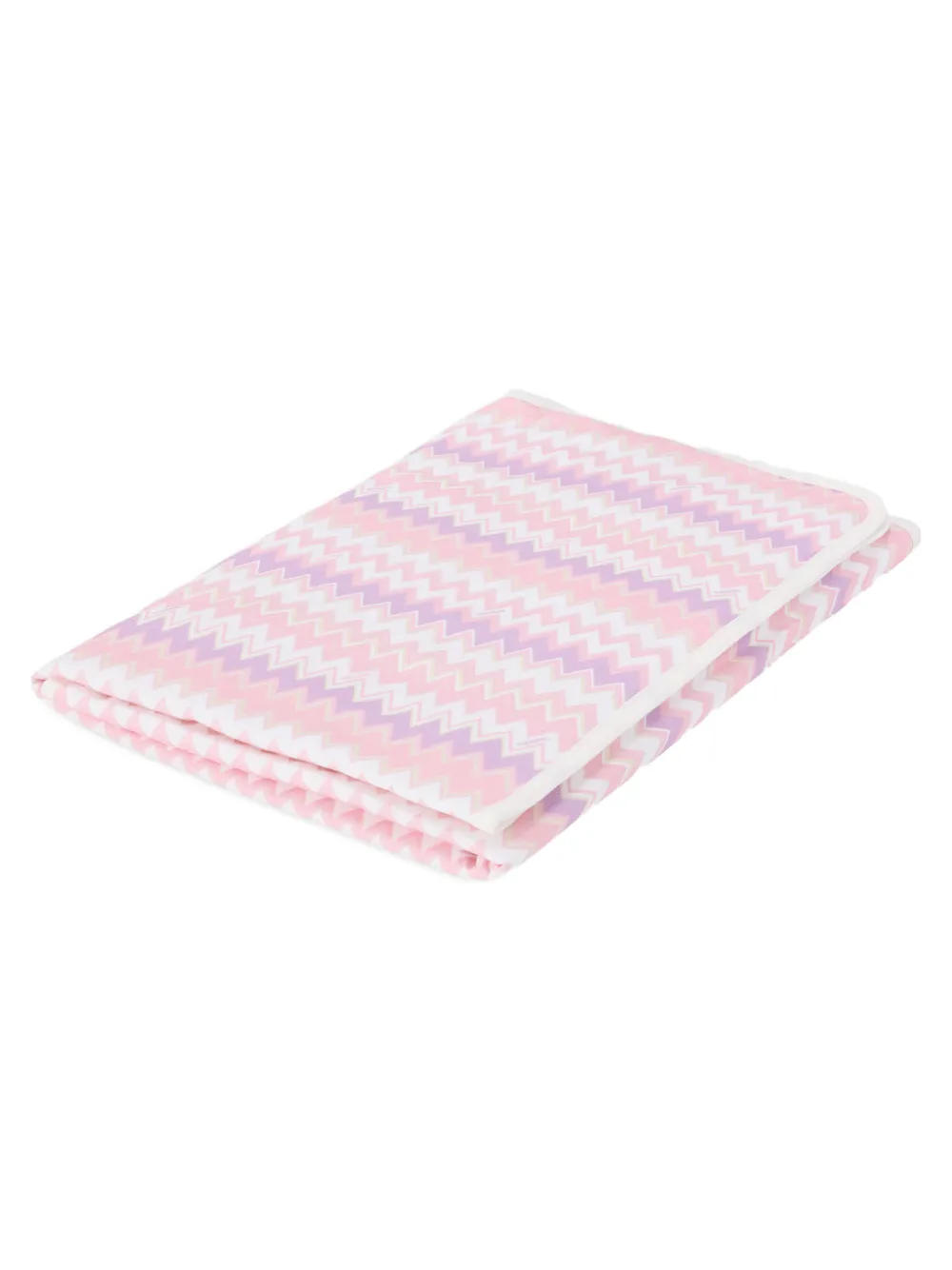  Missoni Kids Zigzag-pattern Blanket - Pink 