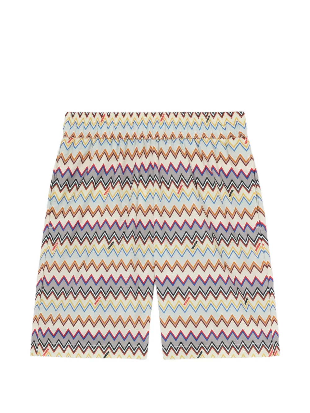  Missoni Kids Zig-zag Print Swim Shorts - Neutrals 