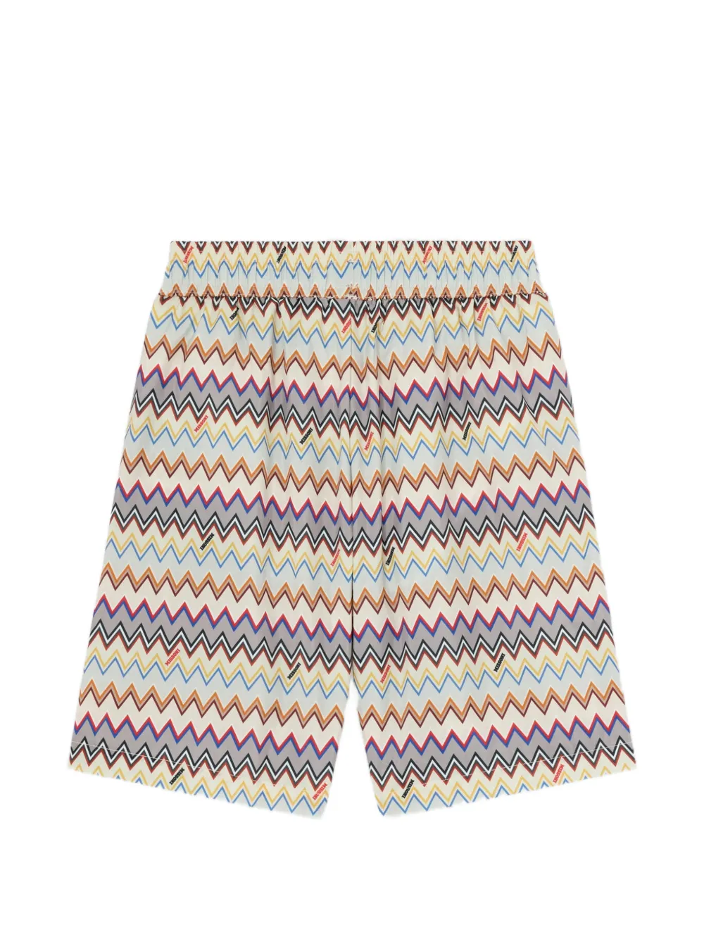 Missoni Kids zig-zag print swim shorts - Toni neutri