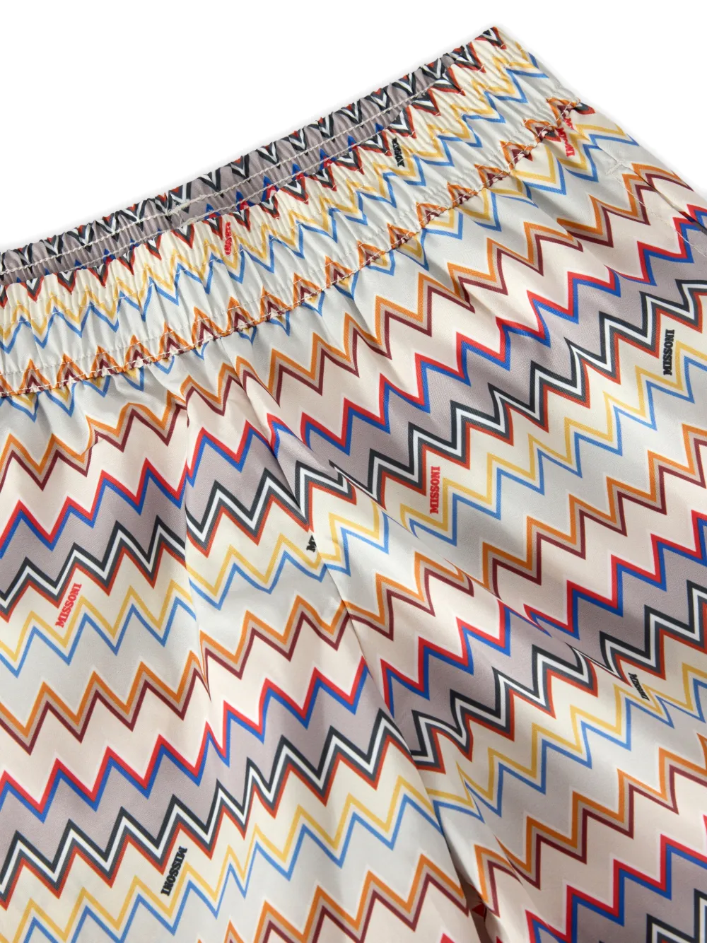 Missoni Kids Zig-zag Print Swim Shorts - Neutrals 